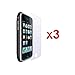 Halo Screen Protector Film Clear Matte (Anti-Glare) for Apple iPhone 3G 3GS (Pack of 3 plus 1 Micro-Fiber Cleaning Cloth)