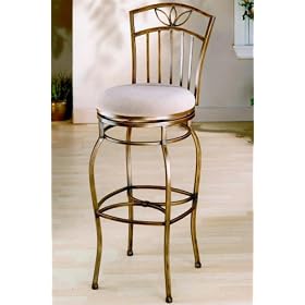 Scottsdale Bar Stool Natural Fabric Brown rust by Home Decorators Collection
