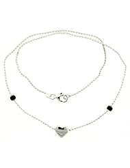 Sterling Silver Necklace / Bracelet with a Heart Slide
