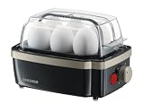 Severin EK 3157 Eierkoch-Automat, schwarz-titan / 1-6 Eier / 400 W