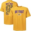 Majestic Los Angeles Lakers Gold Got Rings T-shirt