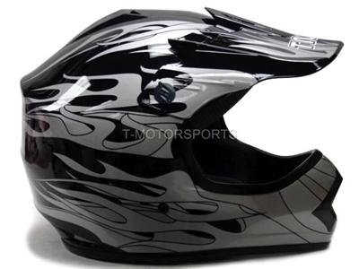 Tms Youth Black Flame Dirt Bike Atv Motocross 