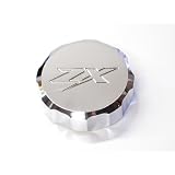 KAWASAKI ZX ZX14 ZX10 ZX9 ZX6 ZX7 BRAKE RESERVOIR CAP CHROME WITH LOGO ZXR MOTORCYCLE by KapscoMoto