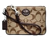 Coach Signature Sutton iPhone Wristlet Case Bag 45959 Khaki Brown