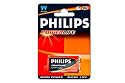 Philips Alkaline Powerlife 9V Volt Square Battery PP3 Connector B/P6LR61 - Ideal For Use With: Smoke Detectors, Guitar Effect Units, Pocket Radios, Backup Batteries For Digital Clocks and Alarm Clocks