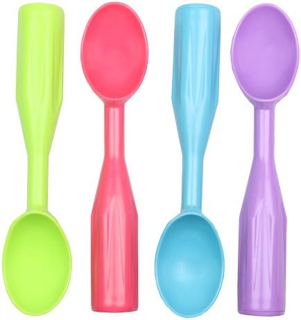Ice Cream Scoop / Good Grip Plastic Spoon / 2 Pack (Blue)