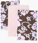 Patricia Ann Designs - Hibiscus Burp Cloth Set (set of 3)
