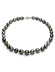 PremiumPearl 8-11mm Baroque Multicolor Tahitian Pearl Necklace AA+ Quality