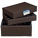 Gents Brown mini Stackers Cufflink Watch and Ring Jewelry Storage Box Set of all 3 Trays