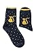 EBMORE Men Slipper Socks Soft Warm Cabin Cute Cozy Fluffy Christmas Winter Deer Pattern Socks（Pink I ）
