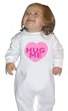 Valentine Hug Me Baby Fleece Bubble Romper