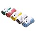 JiaDuo Baby Girls Cotton Ankle Socks Breathable Cartoon Cat Pack of 5