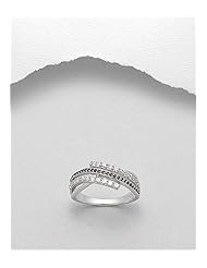 CZ Ring In 92.5 Sterling Silver