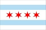 Chicago City Flag 3ft x 5ft Nylon - Outdoor