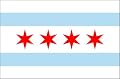 Chicago City Flag 3ft x 5ft Nylon - Outdoor