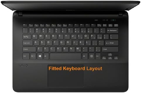 Generic Ultra Thin Tpu Keyboard Cover Compatible For Sony Vaio Svf14A; Fit 14E Transparent