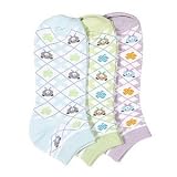 Mamia Lot of 6 Pairs Toddler To Young Girls Ped Assorted Kids Socks