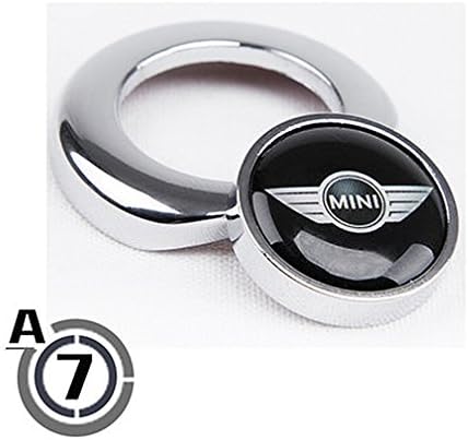 QUY Emblem Design-Engine Start Button Decor Adhesive Cover for 2 Gen MINI Cooper S Clubman Countryman with Push Star Button color A7