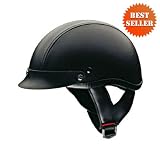 Half Helmets - Motorcycle Half Helmet DOT 100 Leather
