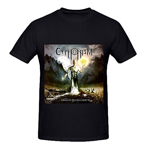 Obsidian Nothingness Cyphonism Mens Crew Neck Shirt Customized Black