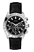 41sSX6D5znL. SL75  GUESS Black Leather Strap Watch