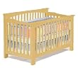 Natural Maple Atlantic Furniture Columbia 4-in-1 Convertible Wood Baby Crib