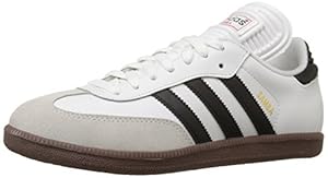 adidas Men's Samba Classic Soccer Shoe,Run White/Black/Run White,14 M US