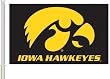 Iowa Hawkeyes CAR FLAG w/Wall Brackett Set of 2 - NCAA