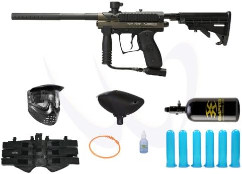 Spyder Kingman 2012 MR100 Olive Paintball Marker HPA N2 Advance Package