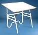 Alvin Opal Folding Drafting Table Base Only, White