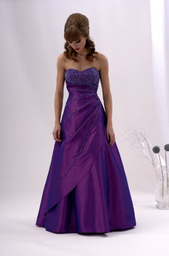 Ballkleid Abendkleid schlanke Optik lila
