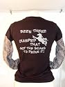 Layered 'Been there, jumped that, got the scars to prove it' long sleeve tee black