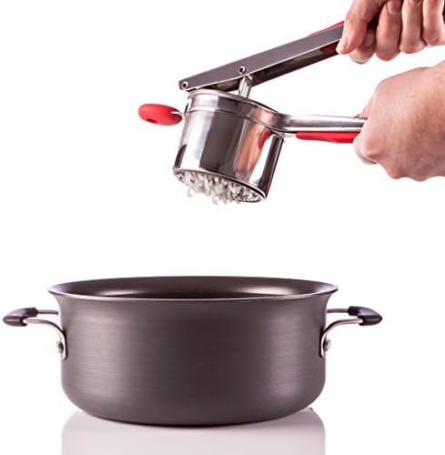 Cucino KitchenwarePotato Ricer with Silicone Comfort Grip Handle and Interchangeable Blades