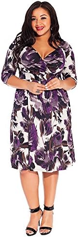 IGIGI Women's Plus Size Alex Dress in Violet Shadow 18/20