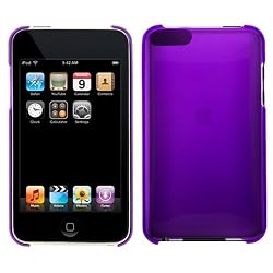 GTMax Transparent Purple Durable Flex Crystal Shield Back Cover Case ( Thin - 0.6mm ) For Apple iPod Touch 3G 2G 2nd 3rd Generation