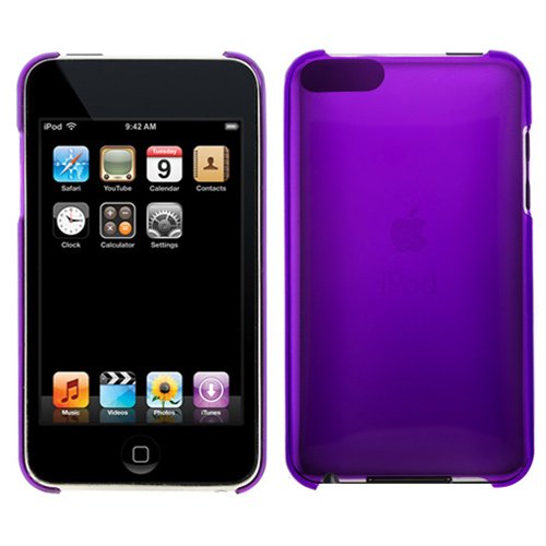 GTMax Transparent Purple Durable Flex Crystal Shield Back Cover Case ( Thin - 0.6mm ) For Apple iPod Touch 3G 2G 2nd 3rd Generation