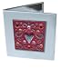 Rose Gem Heart Double Mirror Compact