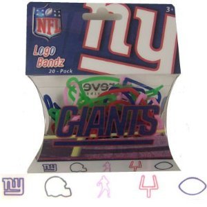 Forever Collectibles NFL New York Giants Logo Bandz 2nd Version
