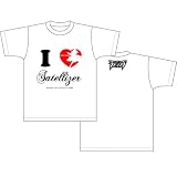 フリージング Tシャツ アイラブサテライザー柄 ホワイト サイズ：L