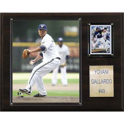 MLB Milwaukee Brewers Yovani Gallardo Player Plaque