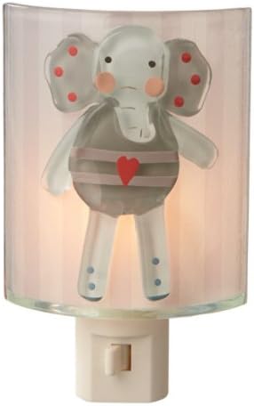 Midwest CBK Fused Glass Elephant Night Light