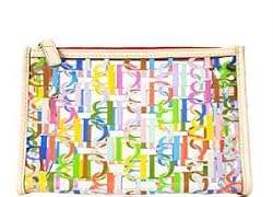 Dooney Bourke Doodle Clear Large Cosmetics Bag Tote