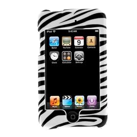 Zebra Skin Black and White Stripes Snap-On Hard Crystal Cover Case for Apple Ipod Touch Itouch 8Gb 16GB 32Gb 2G 2nd Generation