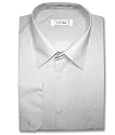 Men's Silver Gray Dress Shirt w/ Convertible Cuffs