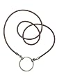 La LOOP&reg; LOOOP Designer Eyeglass Necklace -Brown Rubber with Antique Silver - Never Lose Your Glasses Again