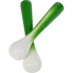 2x Lauch Fr�hlingszwiebel Kaufladen K�che Holz BJF105 [Spielzeug] [Spielzeug]