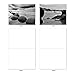 The Best Card Company - 10 Blank Note Cards with Envelopes (4 x 5.12 Inch) - Black & White Photos, Bulk Boxed Set - On the Rocks M3309-NB
