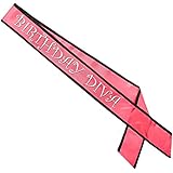 Birthday Diva Satin Sash Party Accessory (1 count) (1/Pkg)