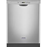 24" Control Dishwasher with 4-Blade Finish: Monochromatic Stainless Steel