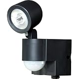 ELPA 乾電池式LEDセンサーライト1灯 ESL-101BT(BK)
